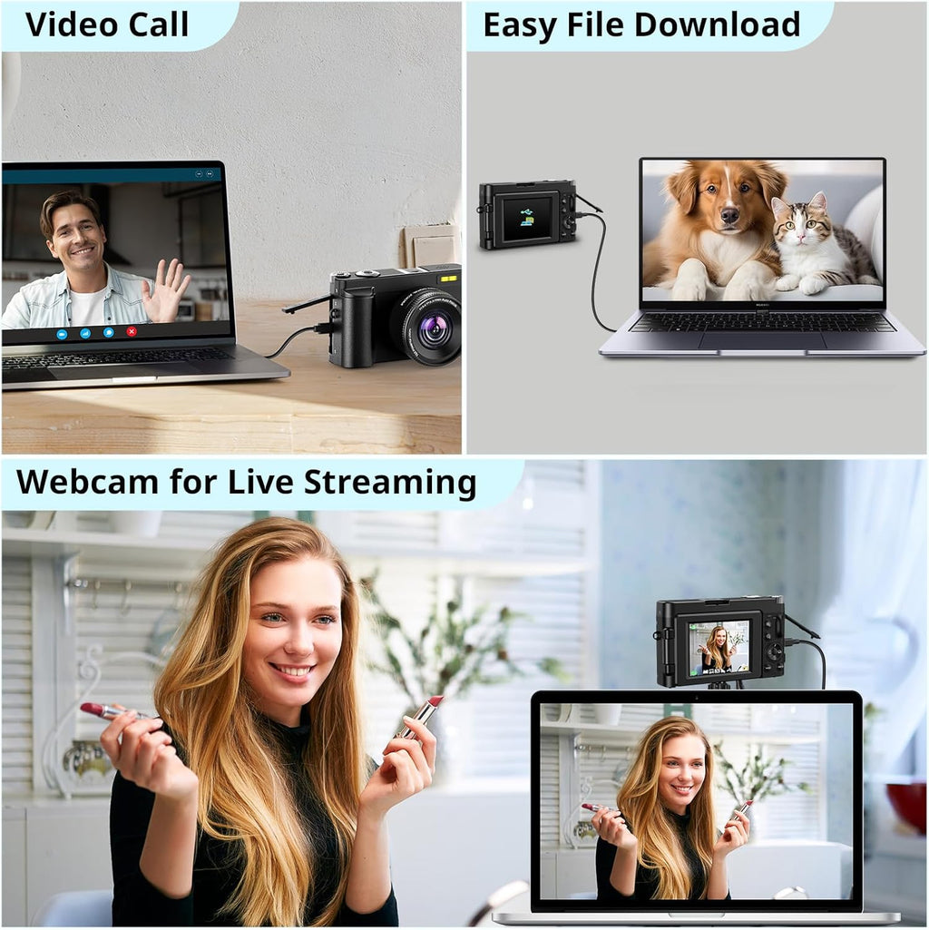 4K Digital Camera for Photography Autofocus, 2026 Latest 48MP