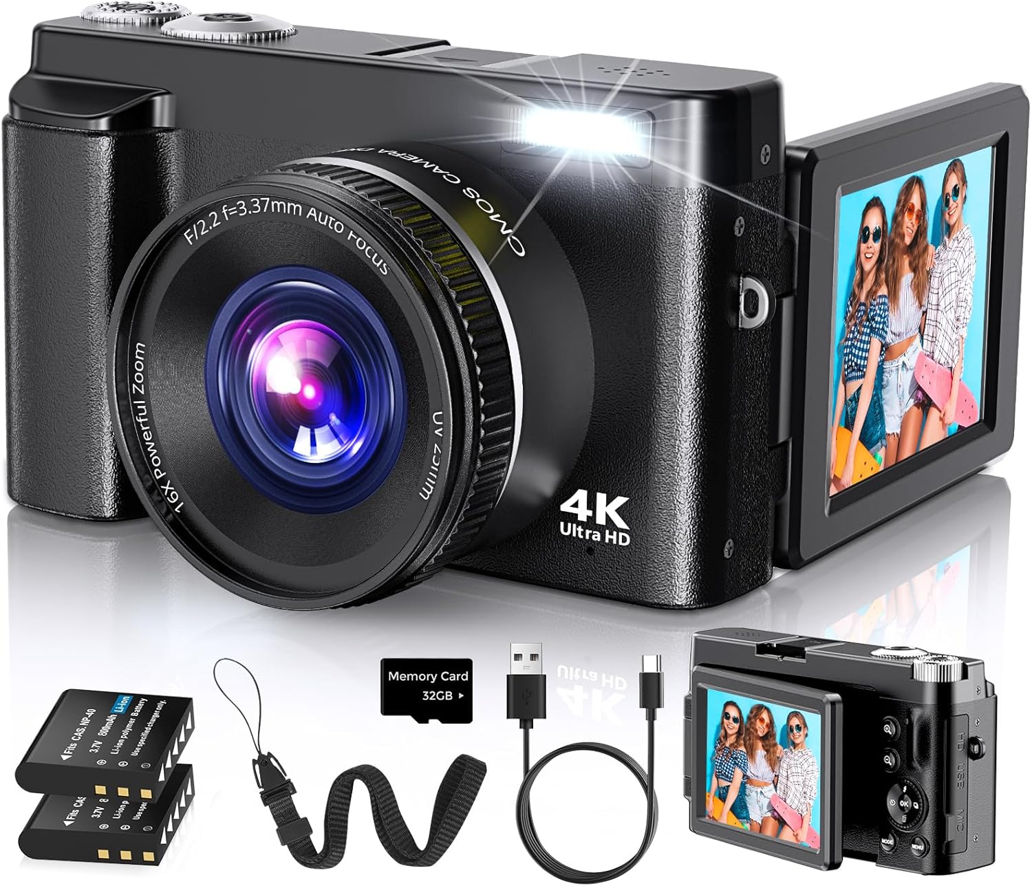 4K Digital Camera for Photography Autofocus, 2026 Latest 48MP